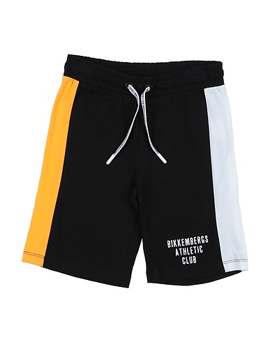 BIKKEMBERGS Shorts & Bermuda Black 100% Cotton