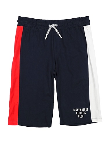 BIKKEMBERGS Shorts & Bermuda Midnight blue 100% Cotton