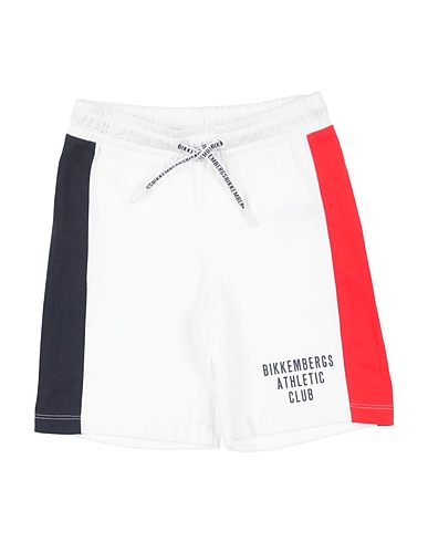 BIKKEMBERGS Shorts & Bermuda Bianco 100% Cotone