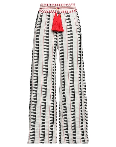 BLAST-OFF Casual trouser Off white 77% Cotton, 19% Polyester, 4% Other Fibres