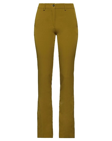 NORA BARTH Casual trouser Sage green 68% Polyurethane, 20% Viscose, 12% Elastane