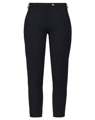 FLOWERS Casual trouser Midnight blue 97% Virgin Wool, 3% Elastane