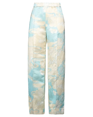 JIL SANDER Casual trouser Sky blue 53% Viscose, 47% Linen