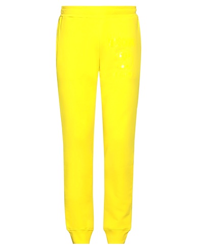 MOSCHINO Casual trouser Yellow 100% Cotton