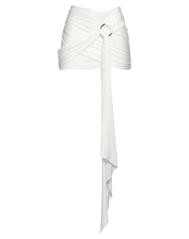 THE ATTICO Mini skirt White 95% Polyester, 5% Polyamide