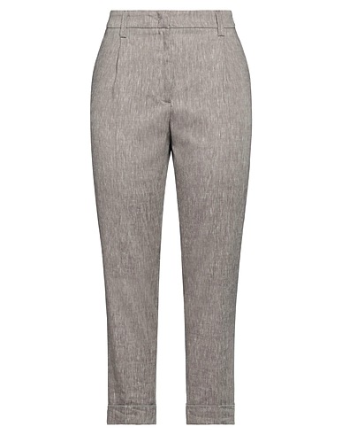 PESERICO Casual trouser Khaki 50% Virgin Wool, 50% Linen