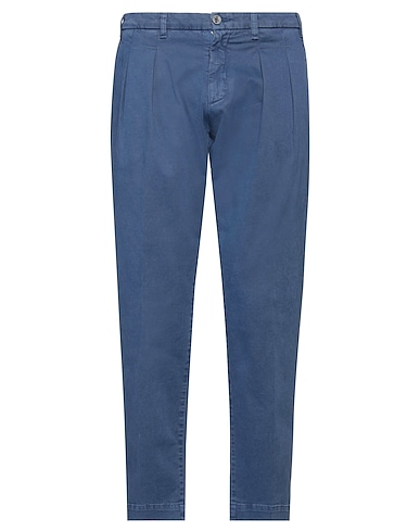 MR MASSIMO REBECCHI Dress pants BLU NAVY 97% Cotton, 3% Elastane