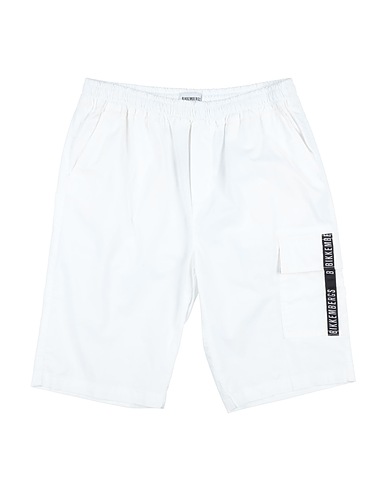 BIKKEMBERGS Shorts & Bermuda White 95% Cotton, 5% Elastane