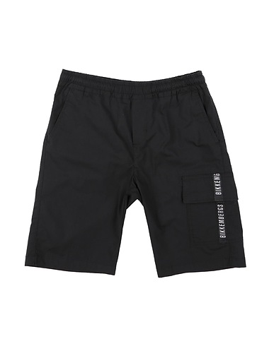 BIKKEMBERGS Shorts & Bermuda Nero 95% Cotone, 5% Elastan