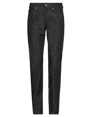 VERSACE Jeans Schwarz 99% Baumwolle, 1% Elastan, Aluminium, Kalbsleder
