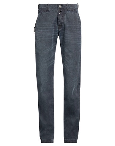 JACOB COHЁN Casual pants Midnight blue 100% Cotton
