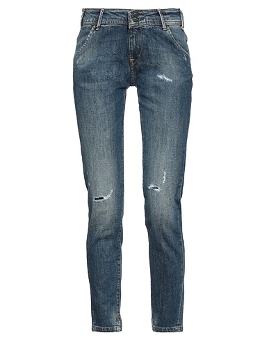 0/ZERO CONSTRUCTION Pantaloni jeans Blu 99% Cotone, 1% Elastan