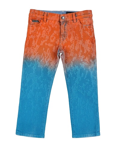 DOLCE&GABBANA Denim trousers Orange 98% Cotton, 2% Elastane, Polyester