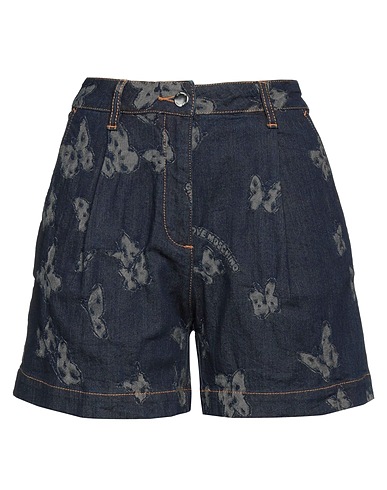 LOVE MOSCHINO Denim shorts Blue 98% Cotton, 2% Elastane