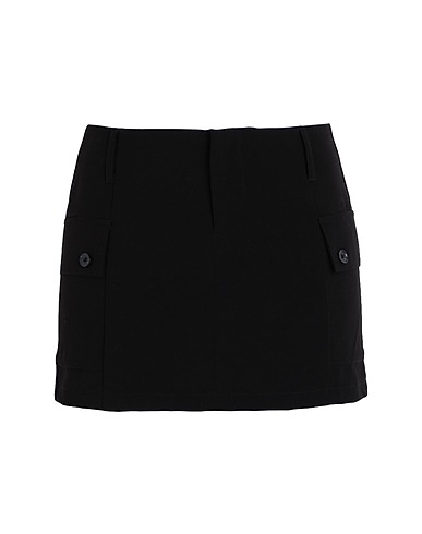 ONLY Mini-jupe Noir 65% Polyester, 31% Viscose, 4% Élasthanne