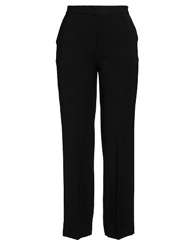 FEDERICA TOSI Casual trouser Black 90% Viscose, 10% Polyester