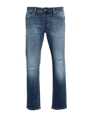 JACK & JONES Denim pants Blue 38% Cotton, 30% Recycled cotton, 28% Polyester, 3% Viscose, 1% Elastane