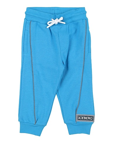 ICEBERG Casual trouser Azure 85% Cotton, 15% Polyester