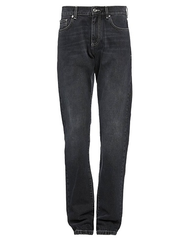 VERSACE Denim trousers Black 100% Cotton