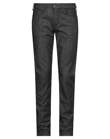 EMPORIO ARMANI Denim trousers Grey 88% Cotton, 8% Elastomultiester, 4% Elastane