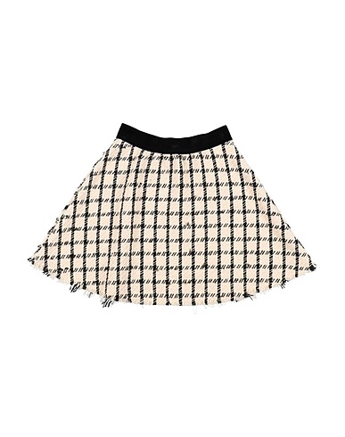 MARIUCCIA Skirt Ivory 58% Cotton, 30% Polyester, 9% Viscose, 3% Other Fibres