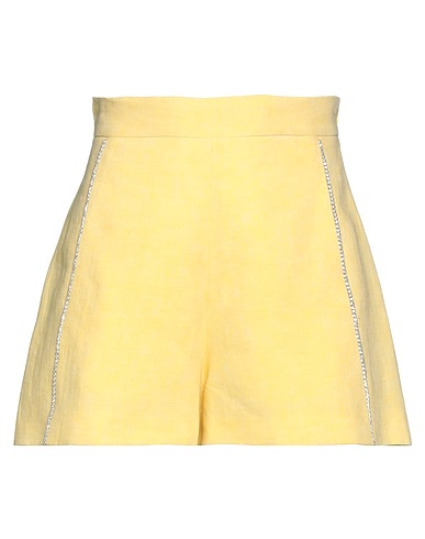 FORTE DEI MARMI COUTURE Shorts & Bermuda Yellow 100% Linen