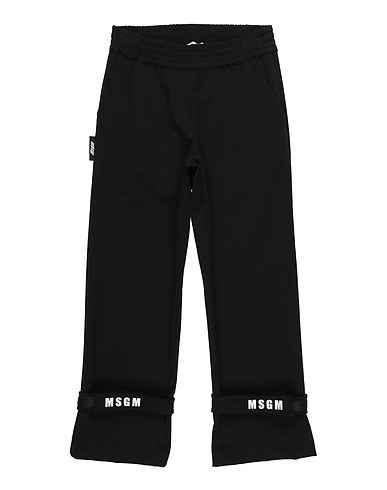 MSGM Casual pants Black 52% Cotton, 40% Nylon, 8% Elastane