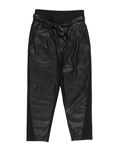 LIU •JO Casual pants Black 100% Polyester, Polyurethane