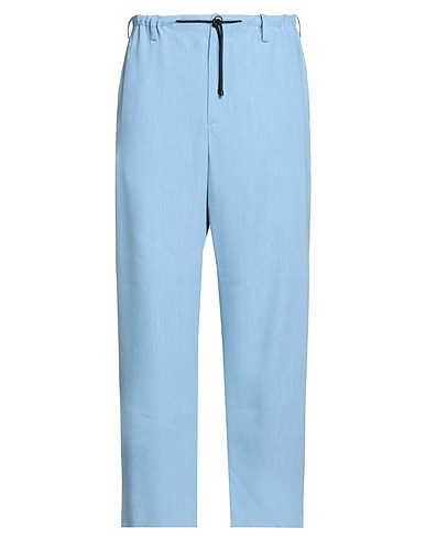 DRIES VAN NOTEN Chinos Himmelblau 57% Leinen, 40% Viskose, 3% Elastan