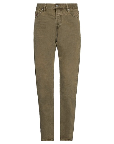 DIESEL Jambe droite 100% Coton, Cuir de bovin