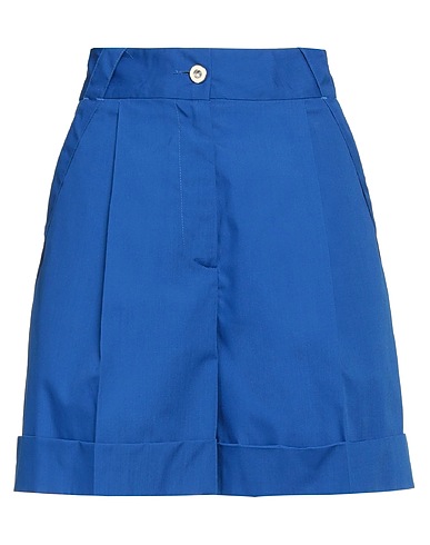 PIAZZA SEMPIONE Shorts & Bermuda Blue 65% Polyester, 35% Cotton