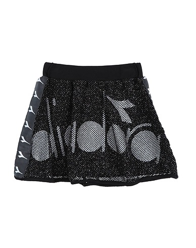 DIADORA Skirt Black 97% Polyester, 3% Elastane
