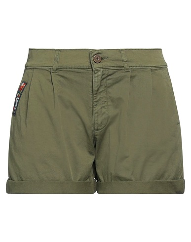 MR & MRS ITALY Shorts & Bermuda Verde militare 95% Cotone, 5% Elastan