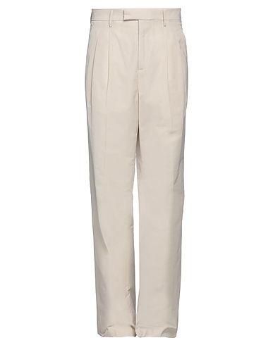 ROBERTO COLLINA Casual trouser Ivory 58% Polyester, 42% Cotton
