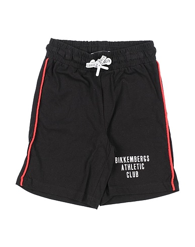 BIKKEMBERGS Shorts & Bermuda Black 100% Cotton