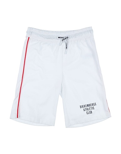BIKKEMBERGS Shorts & Bermuda White 100% Cotton