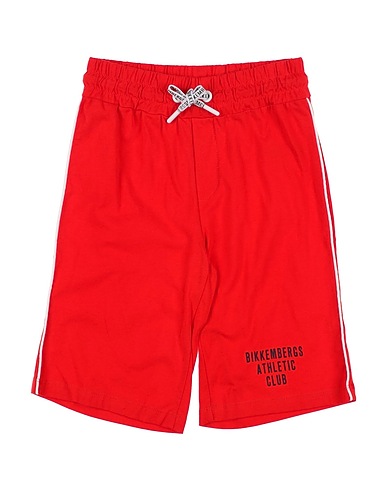 BIKKEMBERGS Shorts & Bermuda Red 100% Cotton