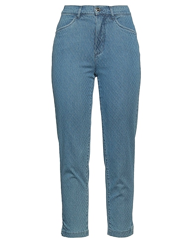 DISMERO Denim trousers Blue 93% Cotton, 5% Polyester, 2% Elastane