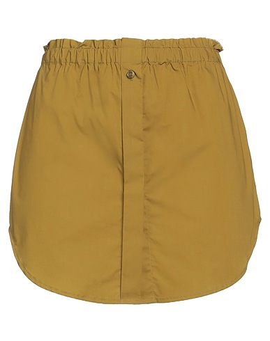 SOLOTRE Mini skirt Military green 100% Cotton