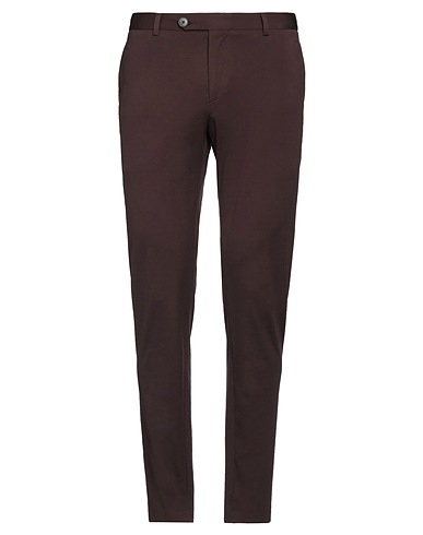 TOMBOLINI Casual pants Dark brown 85% Polyamide, 15% Elastane