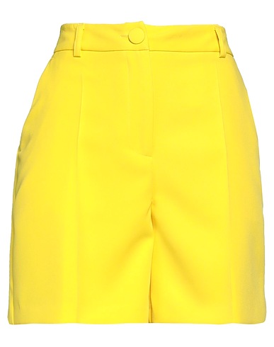 CRISTINAEFFE Shorts & Bermuda Yellow 95% Polyester, 5% Elastane