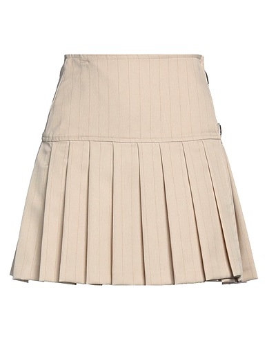 CRISTINAEFFE Mini skirt Beige 95% Polyester, 4% Elastane, 1% Viscose
