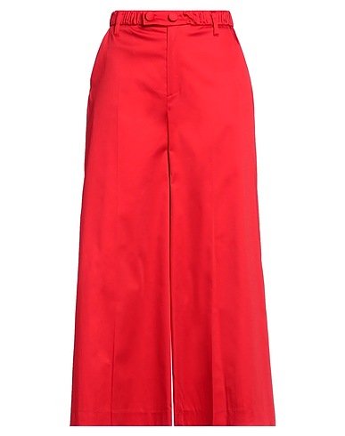 CRISTINAEFFE Casual trouser Red 98% Cotton, 2% Elastane