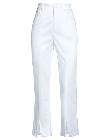 CRISTINAEFFE Casual pants White 98% Cotton, 2% Elastane