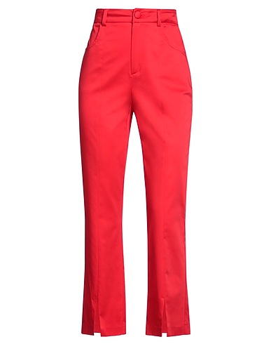 CRISTINAEFFE Casual pants Red 98% Cotton, 2% Elastane