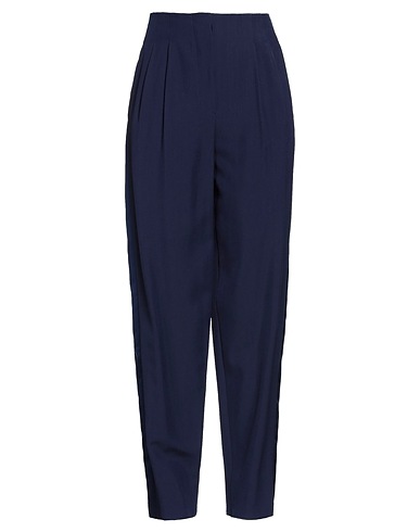 EMPORIO ARMANI Casual trouser Navy blue 55% Viscose, 45% Virgin Wool