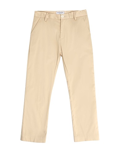 PAOLO PECORA Casual pants Beige 98% Cotton, 2% Elastane