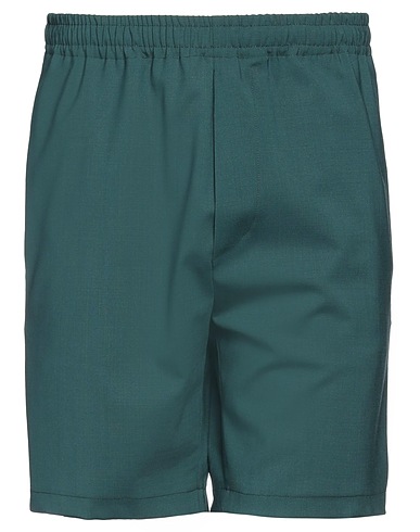 GRIFONI Shorts & Bermudas Dunkelgrün 98% Schurwolle, 2% Elastan
