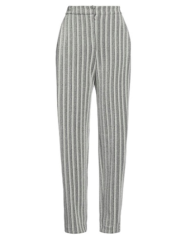 EMPORIO ARMANI Casual pants Ivory 50% Polyester, 45% Cotton, 4% Polyamide, 1% Elastane