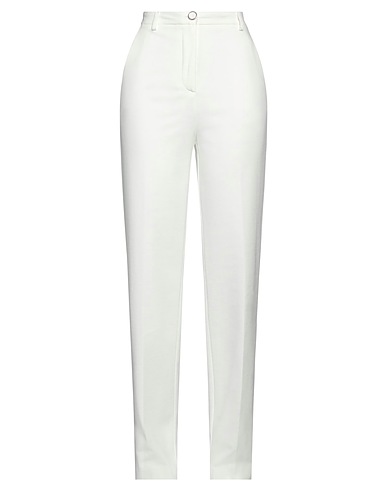CRISTINAEFFE Pantalone Bianco 68% Viscosa, 27% Poliammide, 5% Elastan